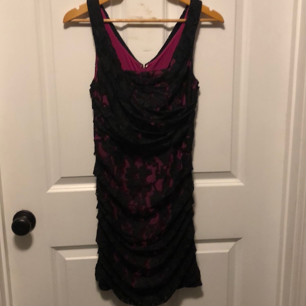 Black lace dress